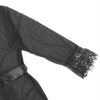 Халатик Star Night з візерунками та поясом, чорний, XS-S