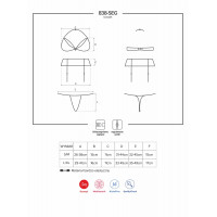 Комплект Obsessive 838-SEG-3 SET L/XL красный