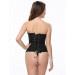 Корсет с цветочным принтом Star Night Corset Top с крючками и шнуровкой, черный, M (без коробки)