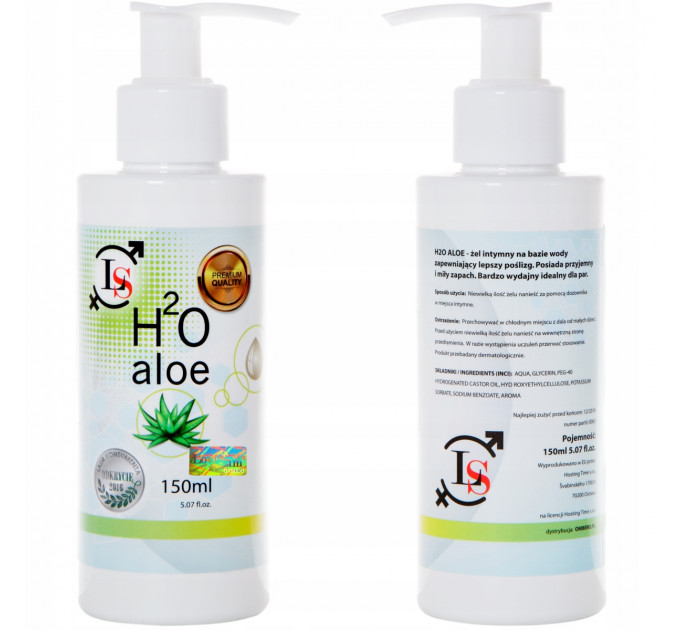 Лубрикант на водной основе с алоэ Love Stim H2O Aloe, 150ml