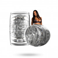 Мастурбатор двухсторонний Fleshlight Quickshot Autumn Falls с имитацией вагины и ануса, прозрачный