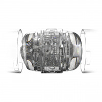 Мастурбатор двухсторонний Fleshlight Quickshot Autumn Falls с имитацией вагины и ануса, прозрачный