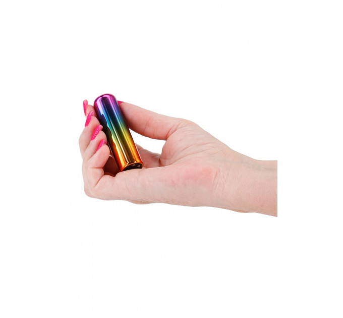 Міні-вібратор для стимуляції клітора NS Novelties Chroma Rainbow перезаряджається, райдужний, S