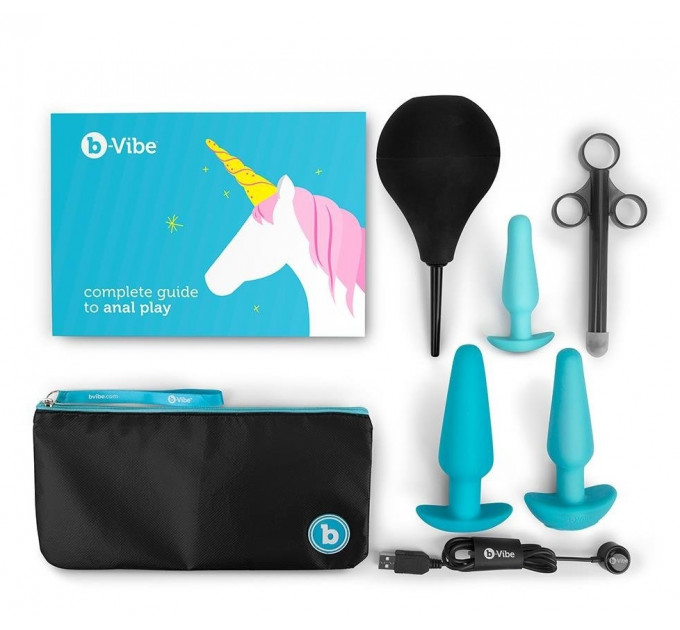 Набір для анального сексу B-Vibe Anal Training 7 предметів, синій