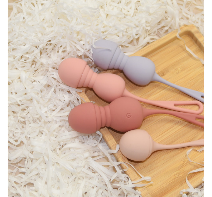 Набор вагинальных виброшариков Sweet Em с пультом, разноцветные, 4 шт