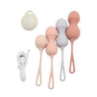 Набор вагинальных виброшариков Sweet Em с пультом, разноцветные, 4 шт