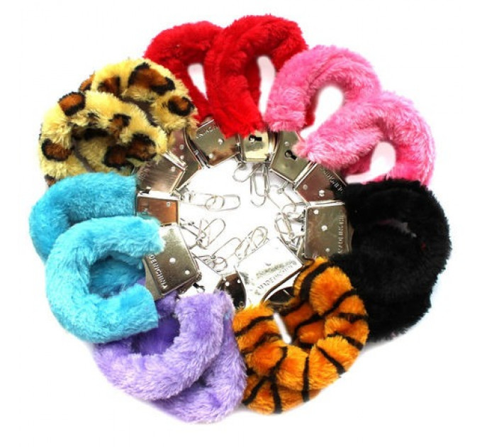Наручники, Metal Handcuff with Plush, LEOPARD