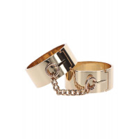 Наручники Slave Wrist Cuffs TABOOM, металеві, золотисті