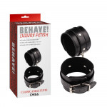 Оковы Chisa Behave! Luxury Fetish с металлической фурнитурой, черные
