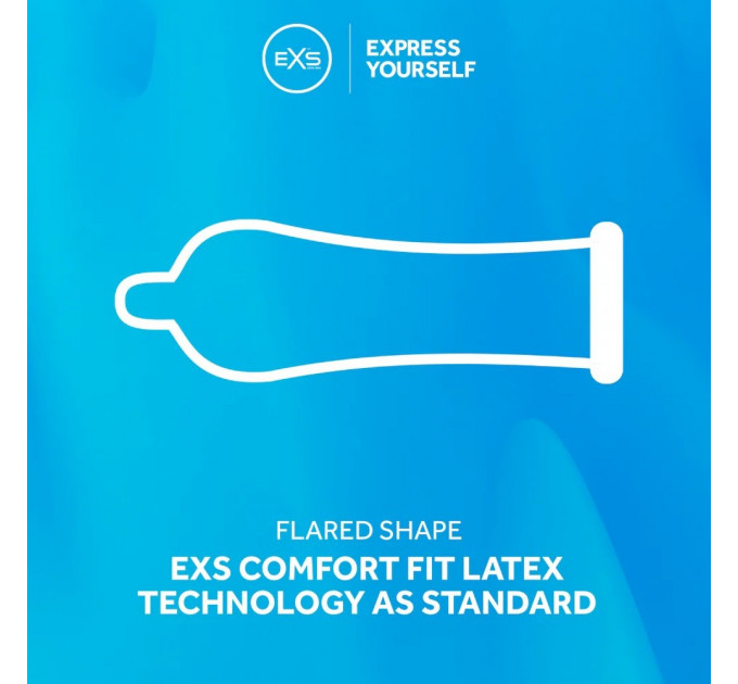 Презервативи зі смаком полуниці EXS Strawberry, веганські (ціна за 5 шт.)