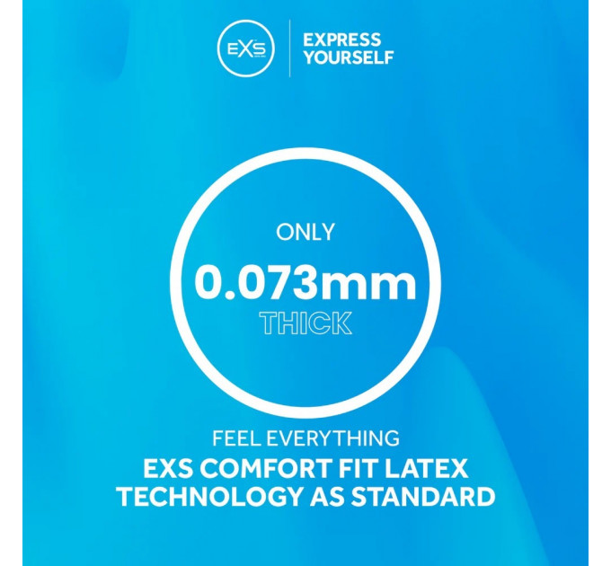 Презервативи зі смаком полуниці EXS Strawberry, веганські (ціна за 5 шт.)