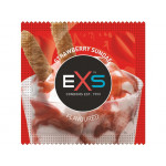 Презерватив зі смаком полуничного морозива EXS Flavoured Strawberry, веганські (ціна за 5 шт.)
