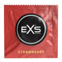 Презерватив со вкусом клубничного мороженого EXS Flavoured Strawberry, веганские (цена за 5 шт.)