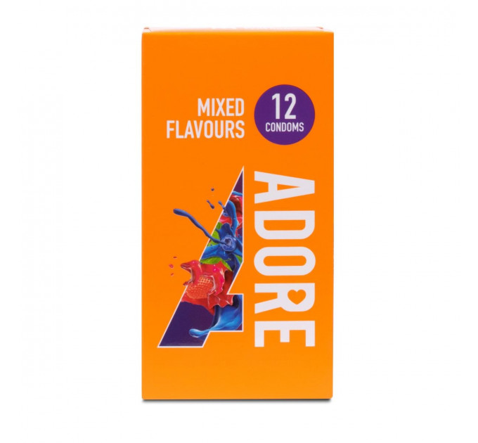 SA05K Презервативы Adore Flavours Condoms 12 шт