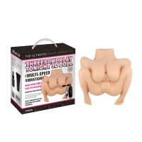 Секс кукла полуторс с тремя отверстиями Chisa Man Q Threesome Play Tonight с вибрацией