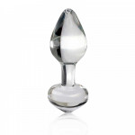 Скляний анальний затор Pipedream Icicles No 44 Dildo Dildo Glass