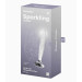 Стеклянная анальная пробка Satisfyer Sparkling Crystal прозрачная