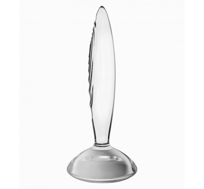 Стеклянная анальная пробка Satisfyer Sparkling Crystal прозрачная