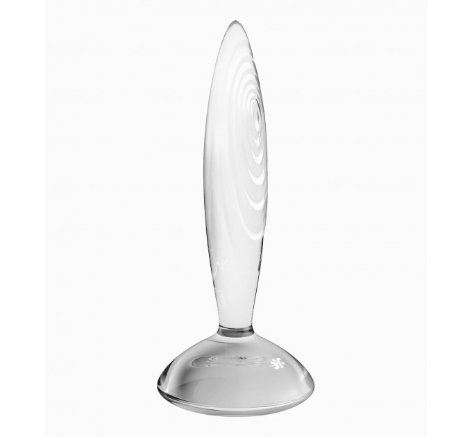 Стеклянная анальная пробка Satisfyer Sparkling Crystal прозрачная