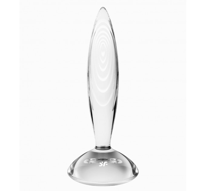 Стеклянная анальная пробка Satisfyer Sparkling Crystal прозрачная