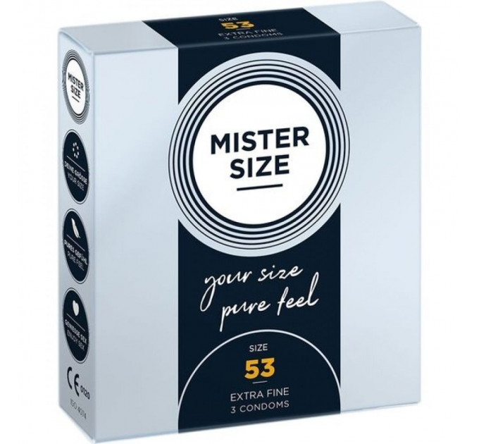 Презервативы Mister Size 53mm pack of 3