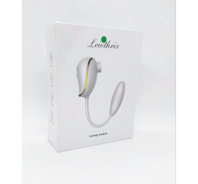 Ваккумный стимулятор с виброяйцом High End Suction Love Egg GREEN