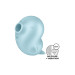 Вакуумный стимулятор Satisfyer Sassy Seal с вибрацией, голубой, 9.5 см
