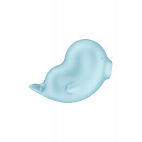 Вакуумный стимулятор Satisfyer Sassy Seal с вибрацией, голубой, 9.5 см