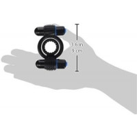Эрекционное кольцо с вибрацией Vibrating Double C-Ring - Black