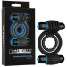 Эрекционное кольцо с вибрацией Vibrating Double C-Ring - Black