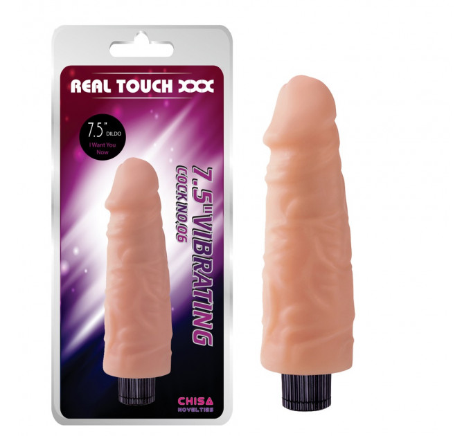Вибромассажер реалистичный Chisa Real Touch XXX Cock No.06, телесный