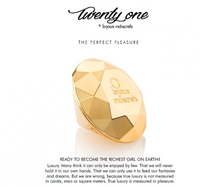 Вибратор бриллиант Twenty One Vibrating Diamond Bijoux Indiscrets