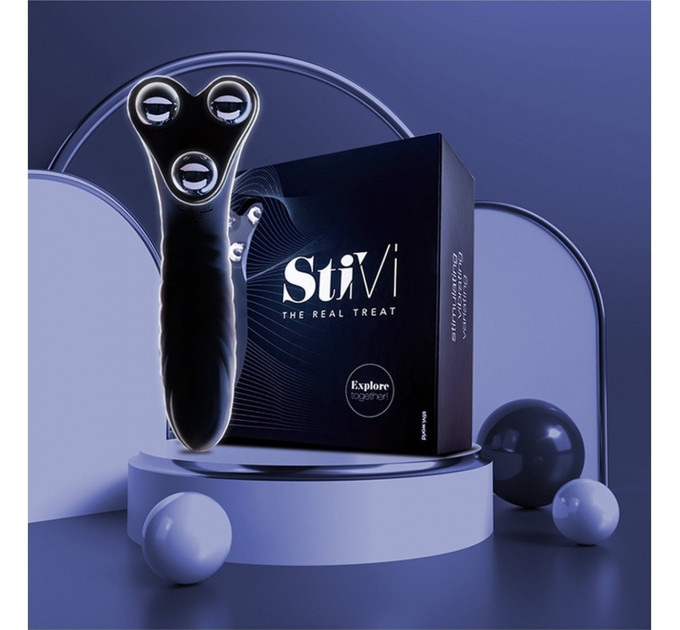 Вибратор для пар StiVi - The Real Threat Partner Vibrator - Black