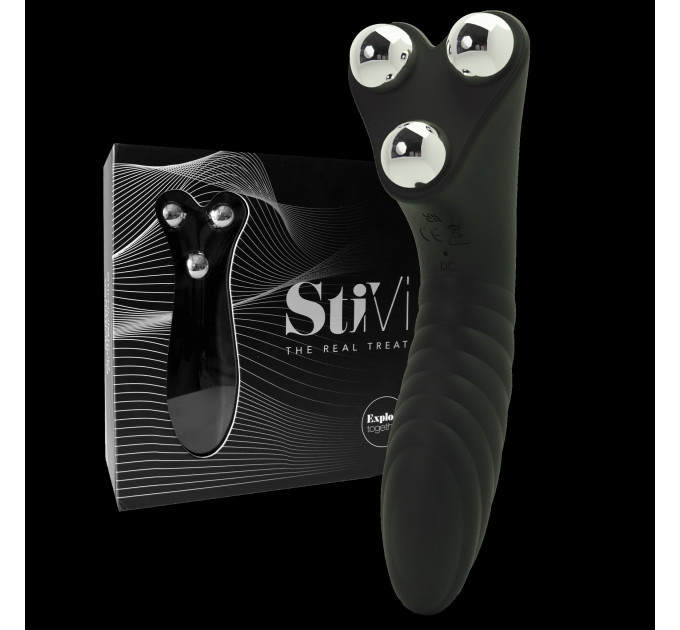 Вибратор для пар StiVi - The Real Threat Partner Vibrator - Black