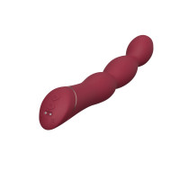 Класичний вібратор гнучкий Chisa Lust Ripple Lapper, бордовий