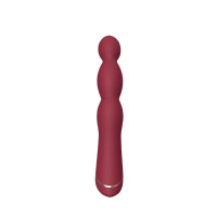 Класичний вібратор гнучкий Chisa Lust Ripple Lapper, бордовий
