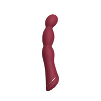 Класичний вібратор гнучкий Chisa Lust Ripple Lapper, бордовий