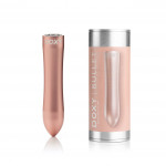 Вибропуля DOXY Rechargeable Vibrator с металлическим чехлом-колбой, розовая