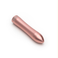Вибропуля DOXY Rechargeable Vibrator с металлическим чехлом-колбой, розовая