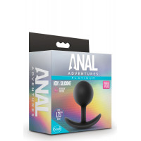 Анальний плаг Blush з внутрішнім кулькою Adventures Platinum Silicone Vibra