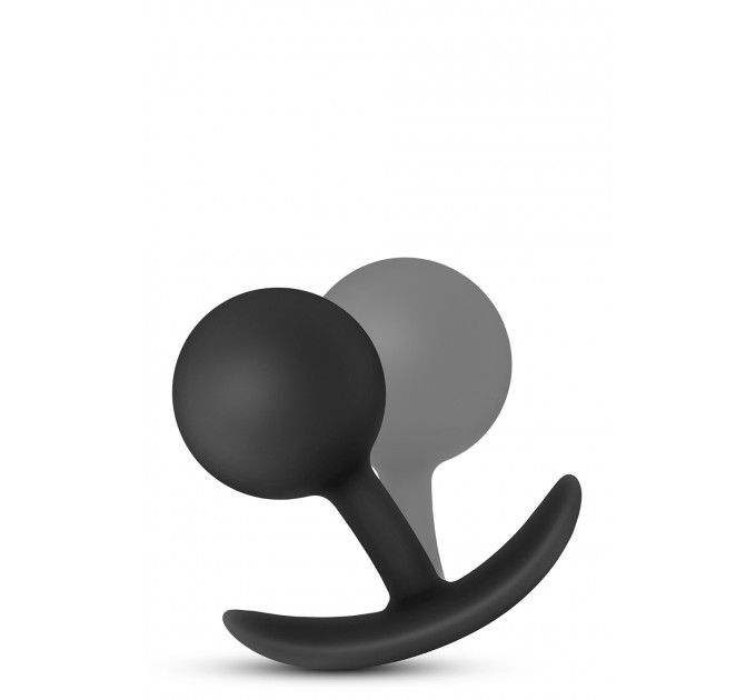 Анальний плаг Blush з внутрішнім кулькою Adventures Platinum Silicone Vibra