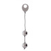 Металлические вагинальные шарики DOMINO METALLIC BALLS, SILVER