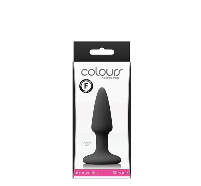 Анальная пробка COLOURS PLEASURES MINI PLUG BLACK