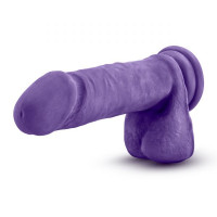 Фалоімітатор кібершкіра au NATUREL bold HERO 8INCH DILDO PURPLE