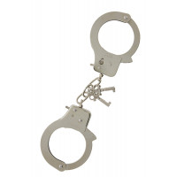 Металеві великі наручники з ключами Dream Toys Metal Сuffs, сріблясті