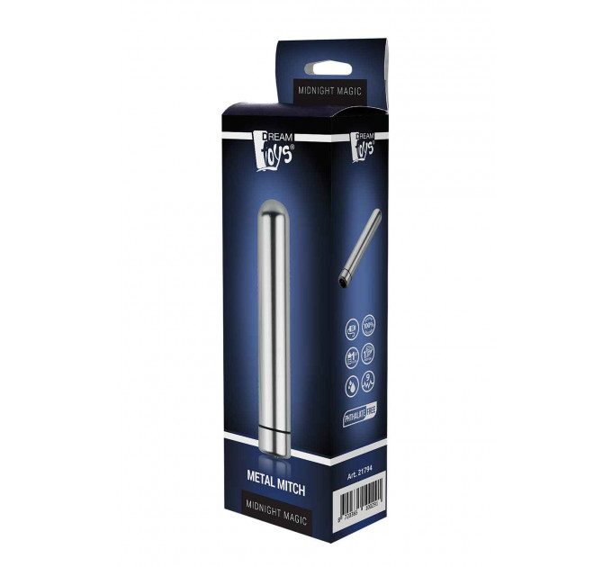 Вибратор металический Dream Toys MIDNIGHT MAGIC METAL MITCH