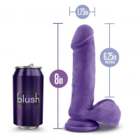 Фалоімітатор кібершкіра au NATUREL bold HERO 8INCH DILDO PURPLE