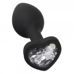 Анальная пробка с камнем You2Toys Silicone Butt Plug, силикон