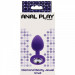 Анальная пробка S с кристаллом Toy Joy, фиолетовая, 7 х 2.5 см