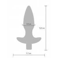 Анальная пробка с вибрацией Toy Joy Sparkle Buttplug с дистанционным управлением, синий